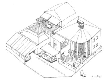 設計事務所 独楽蔵 こまぐら のイラスト計画案家づくり 建築デザイン 住宅設計は 設計事務所 独楽蔵 こまぐら