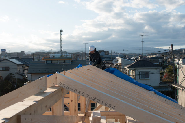 【飯能市双柳で新築住宅の上棟がありました。2020/12】設計事務所の家づくりの画像