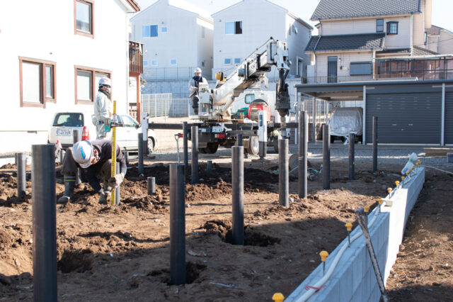 【木造新築住宅のための地盤改良工事】（埼玉県入間市）の画像