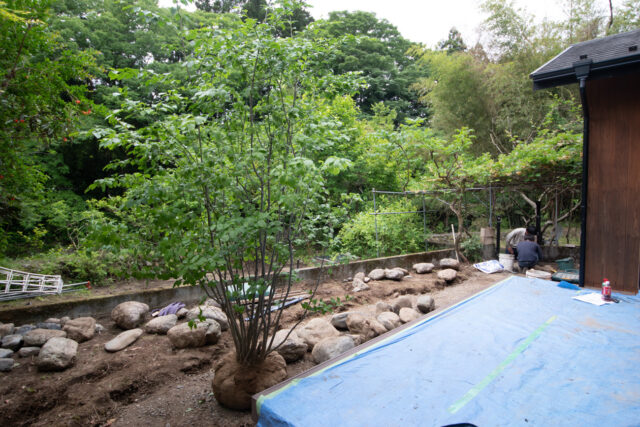 川沿いの庭とデッキスペースのリフォーム（埼玉県飯能市）　の画像